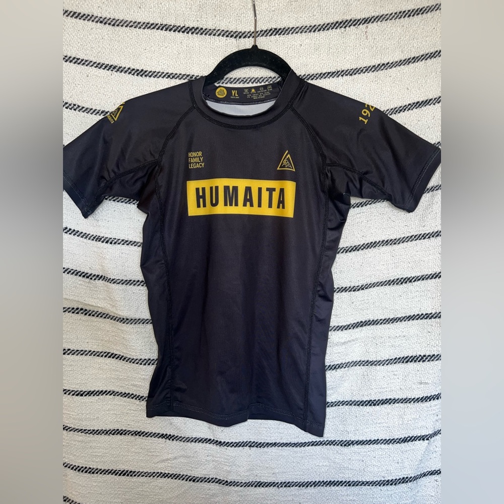 EUC Gracie Humaita jujitsu rashguard-YL